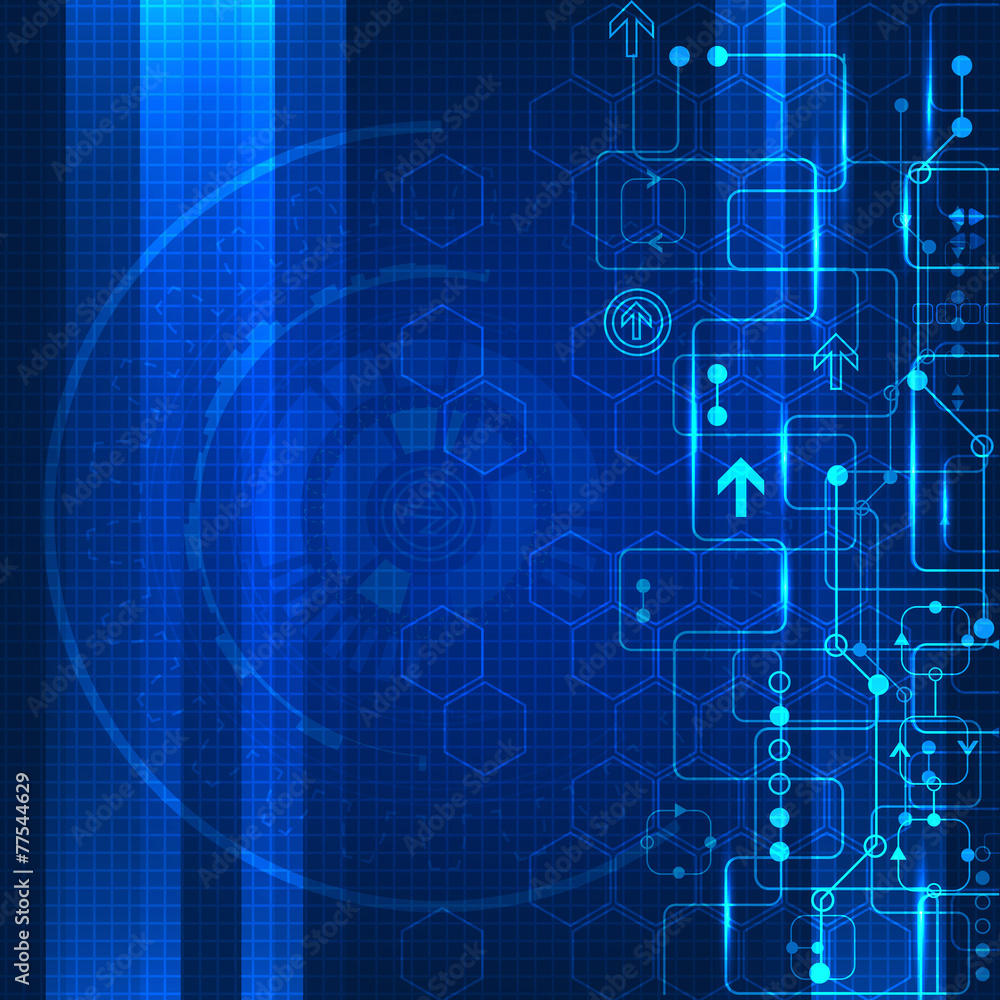 Abstract engineering future technology background