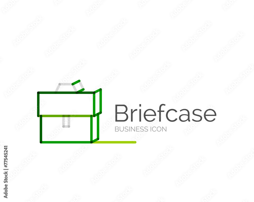 Line minimal design logo briefcase Line minimal design logo briefcase