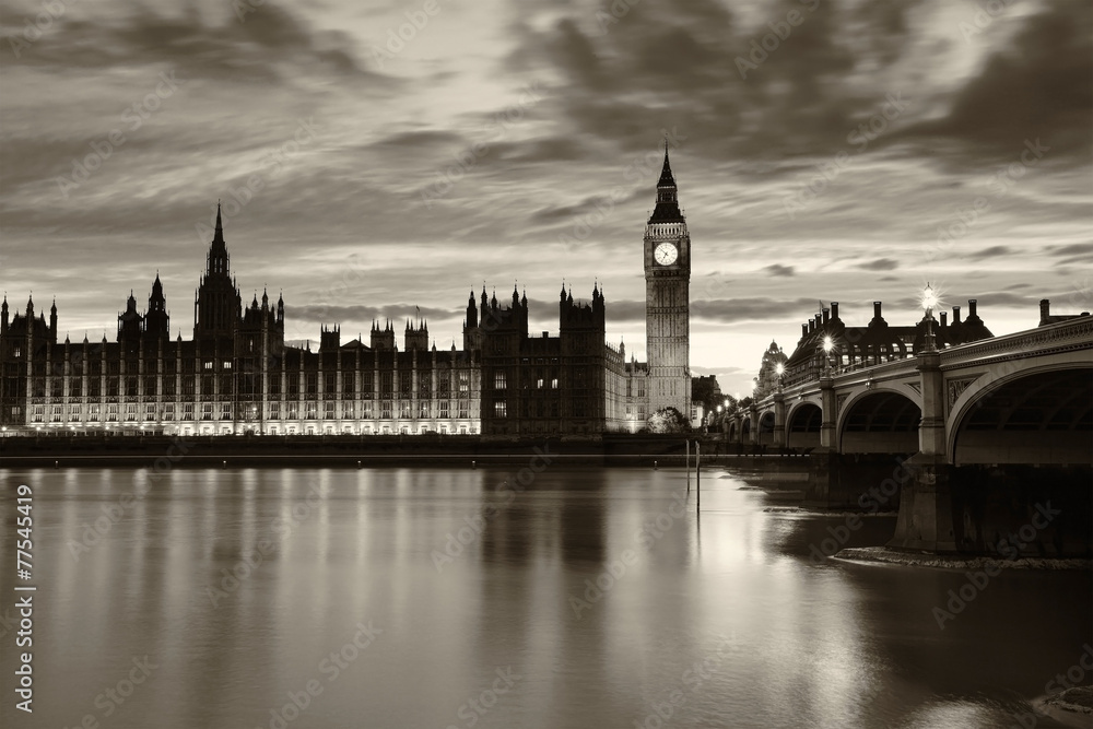 Monochrome Big Ben London