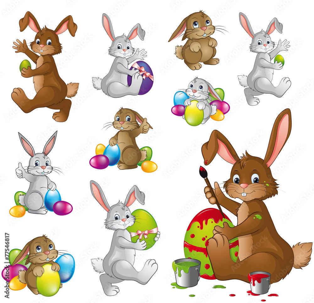 Fototapeta premium Kunterbuntes Osternest