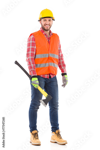 Lumberjack with an axe © studioloco