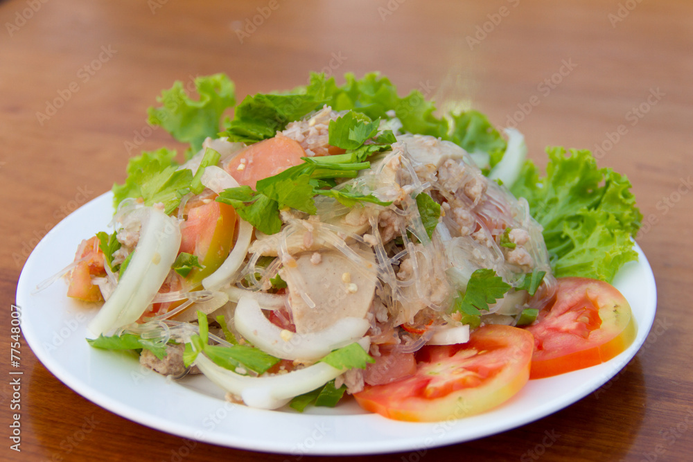 spicy pork salad