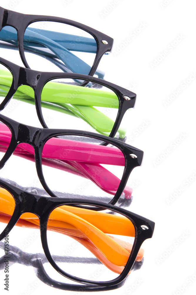 Color glasses reflection