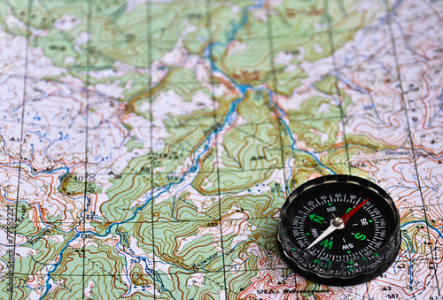 Satellites adventure - map and compass.