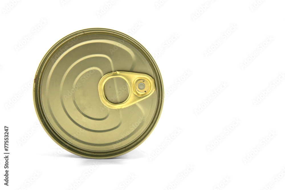 Tin can on white background isolated Tin can on white background isolated