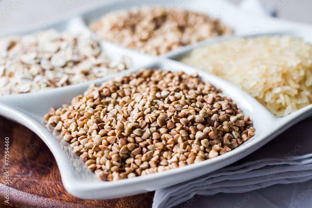 raw cereals,.buckwheat, oats, pearl barley, white rice raw cereals,.buckwheat, oats, pearl barley, white rice