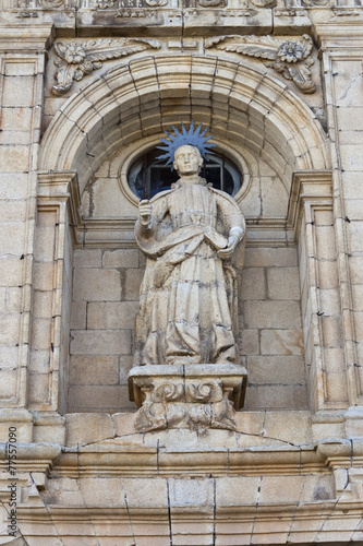 St Nicholas sculpture in Villafranca del Bierzo. photo