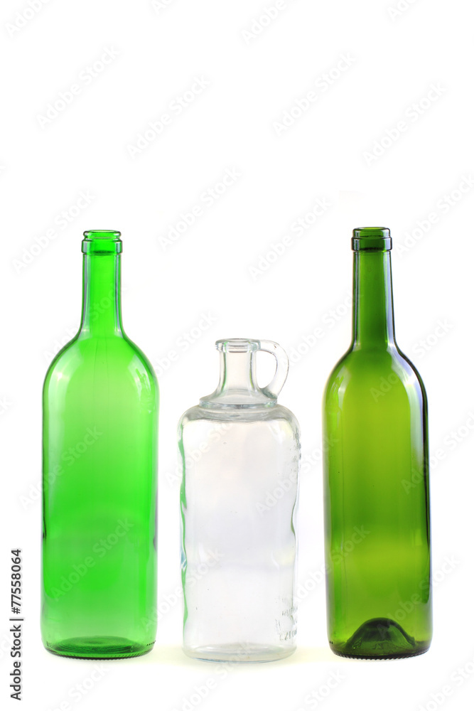empty glass bottles