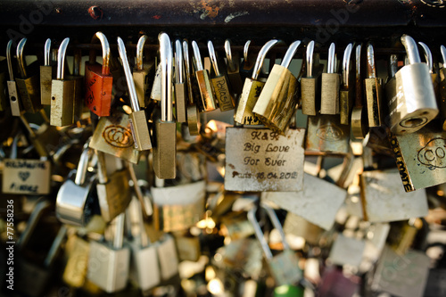 amour cadenas pont des arts photo