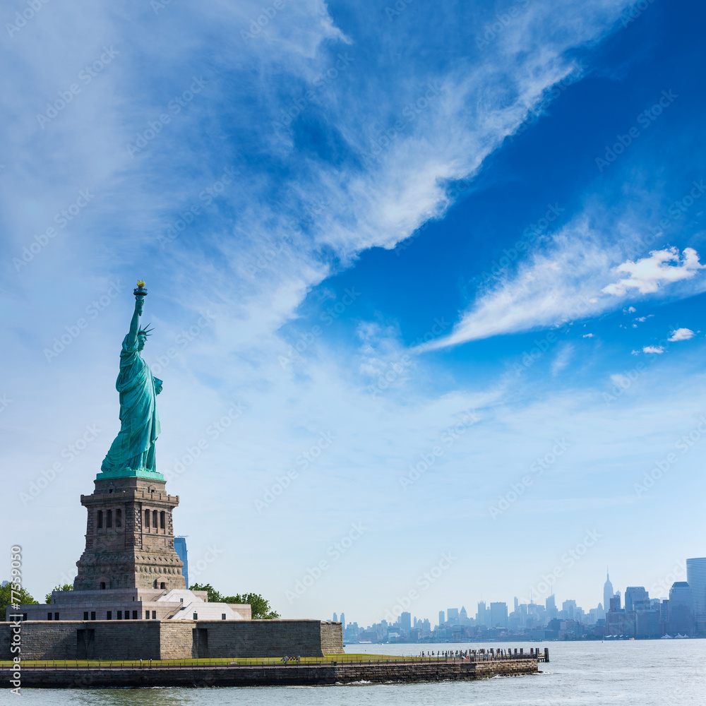 Statue of Liberty New York and Manhattan USA Statue of Liberty New York and Manhattan USA