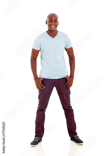 young african man standing