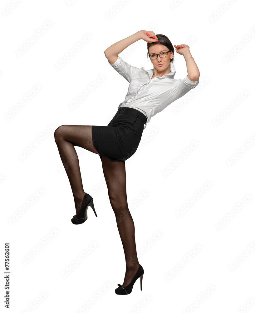 Woman isolated on white background Woman isolated on white background