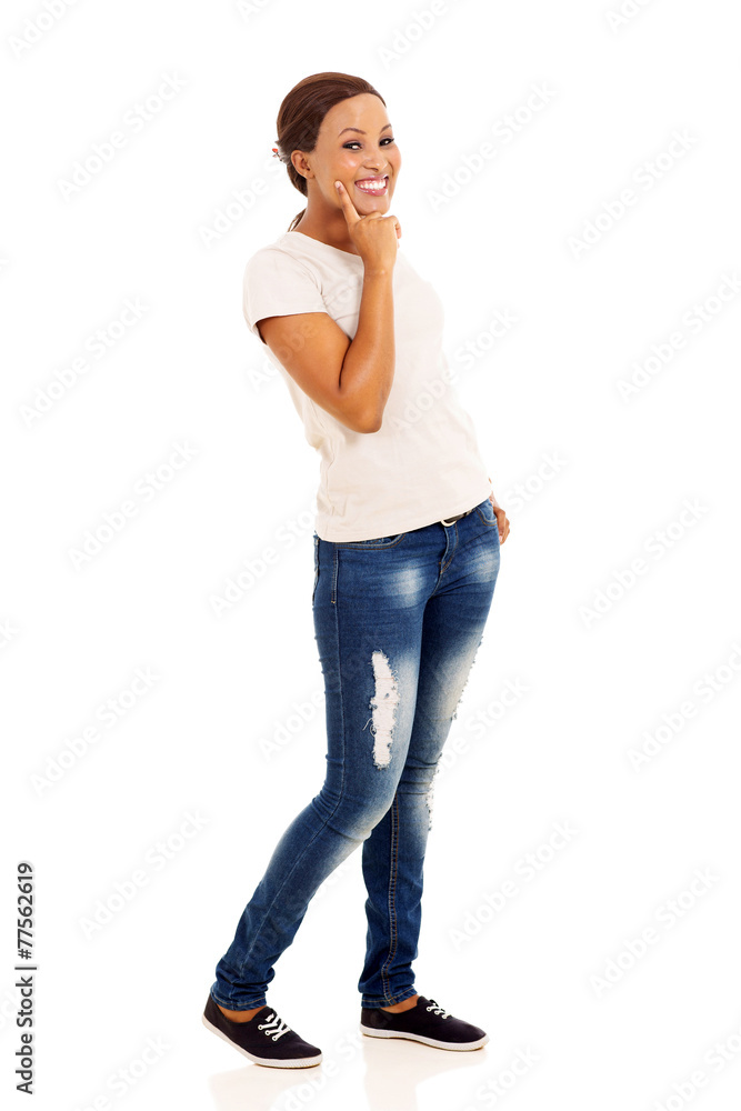 african woman looking at the camera african woman looking at the camera