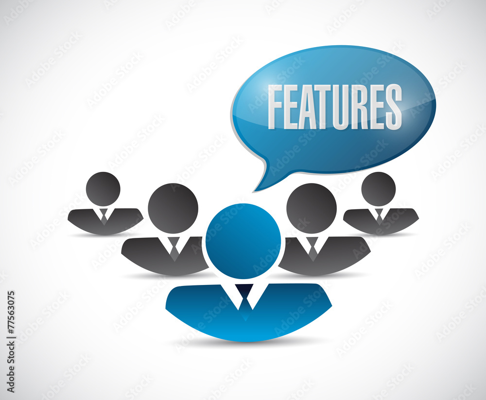 features people message illustration design features people message illustration design