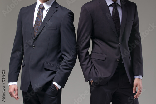 Two men in elegant suit