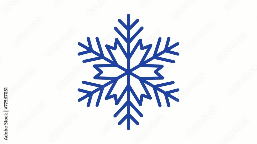 schape animation of snowflakes on a white background schape animation of snowflakes on a white background
