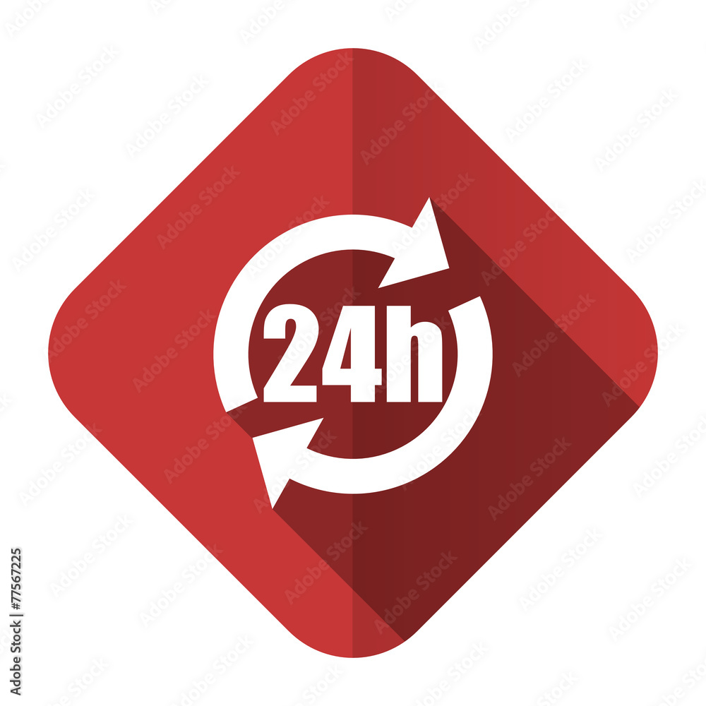 24h flat icon