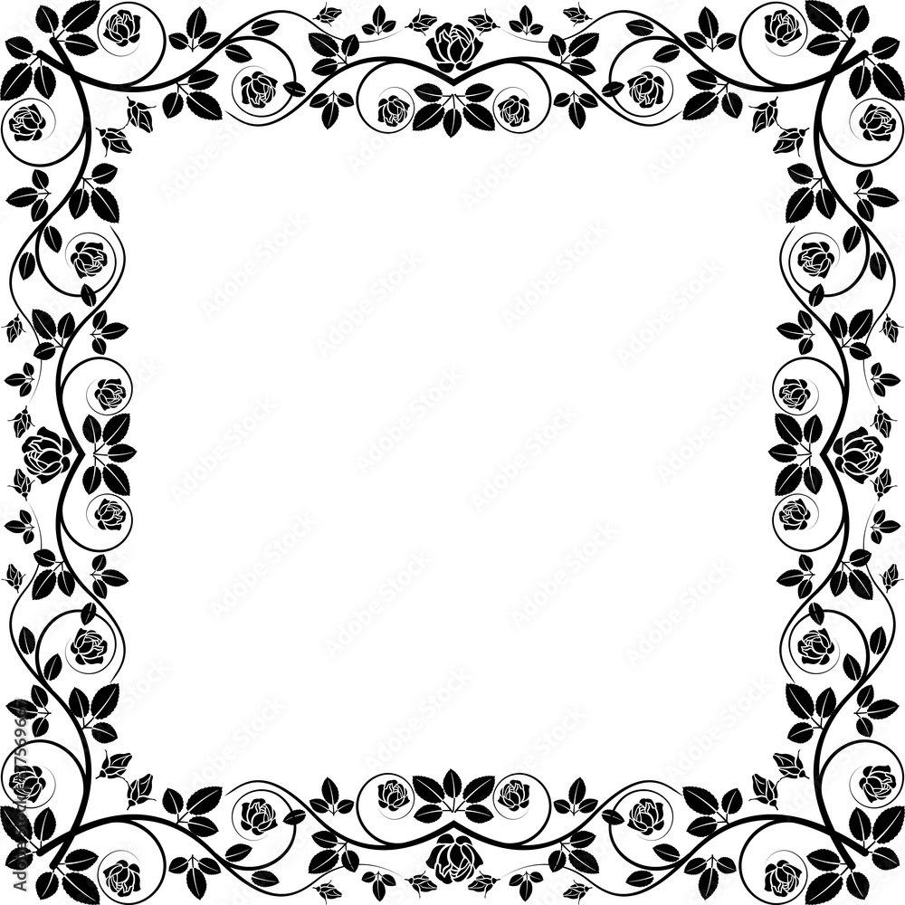 silhouette frame roses silhouette frame roses