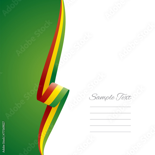 Bolivia left side brochure vector