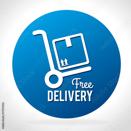 Delivery design over white background vector illustration