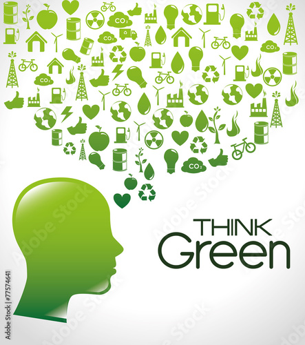 Ecology design, vector illustration.