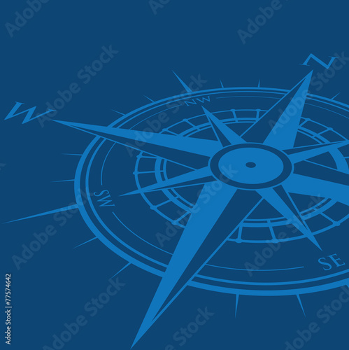 blue compass background