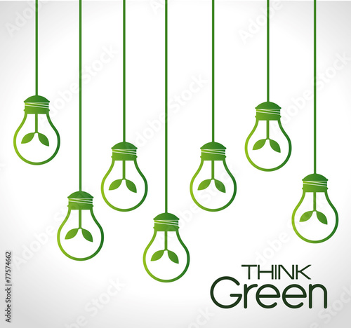 Ecology design, vector illustration.