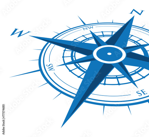 blue compass background