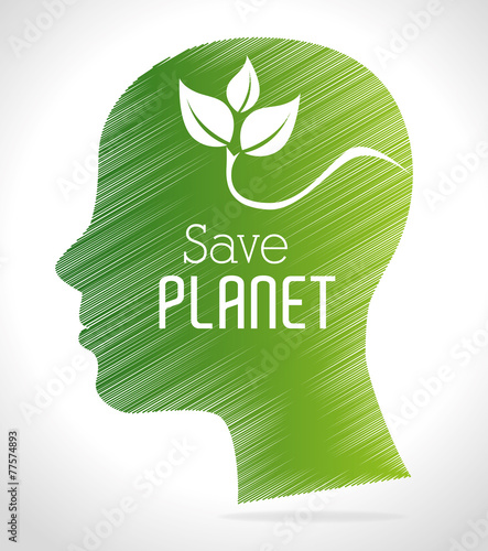 Ecology design, vector illustration.