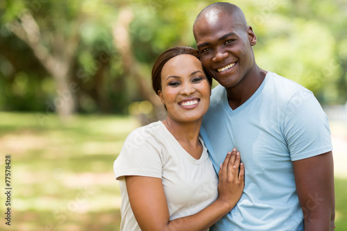 african american couple outdoors