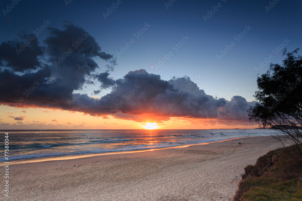 Australian beach at sunrise Australian beach at sunrise