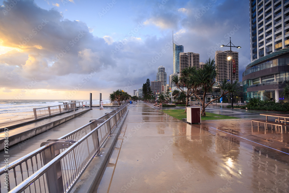 Εκτύπωση καμβά Australian foreshore early morning