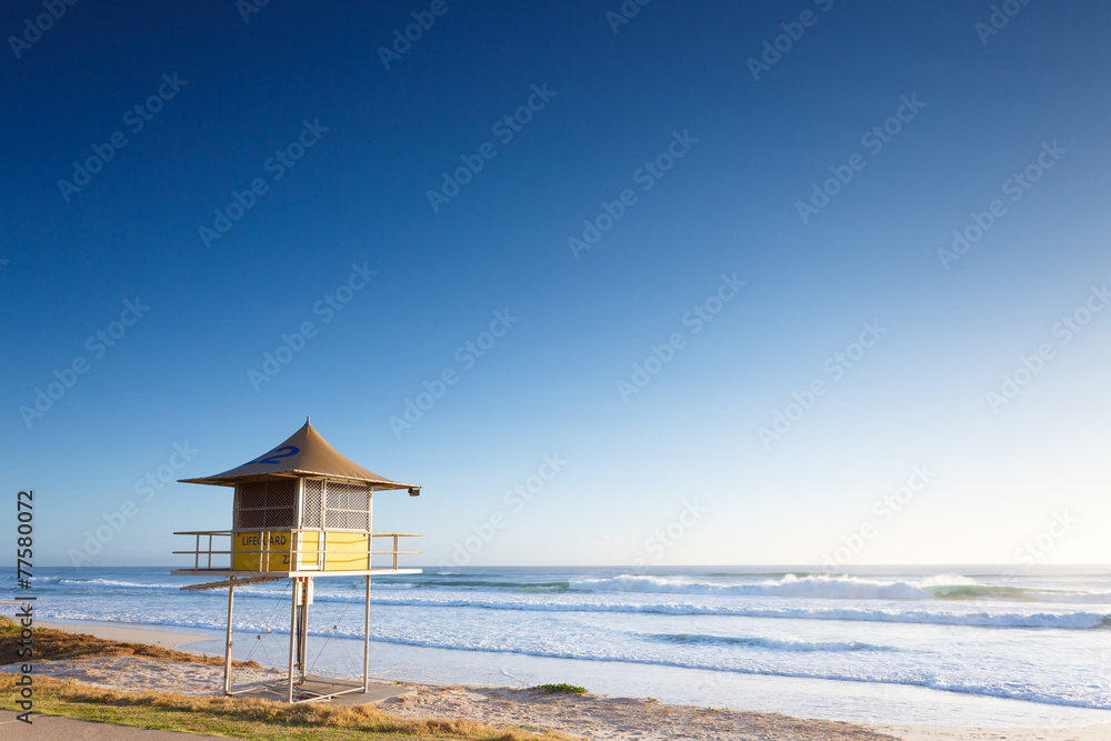 Lifeguard tower early morning