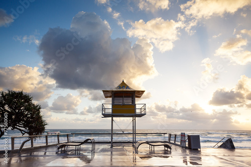 Canvas Print Australian foreshore early morning