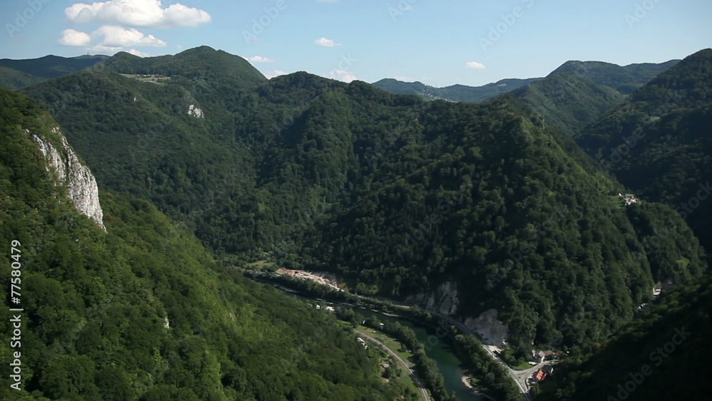 Shot of a beautiful nature from the sky Shot of a beautiful nature from the sky