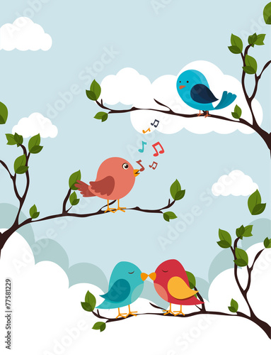 Bird design, vector illustration.