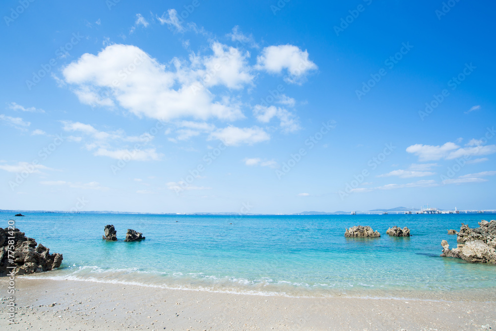 Obraz premium 沖縄のビーチ・宮城島