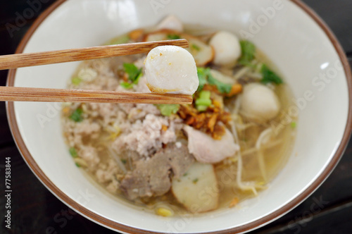 Thai noodle soup