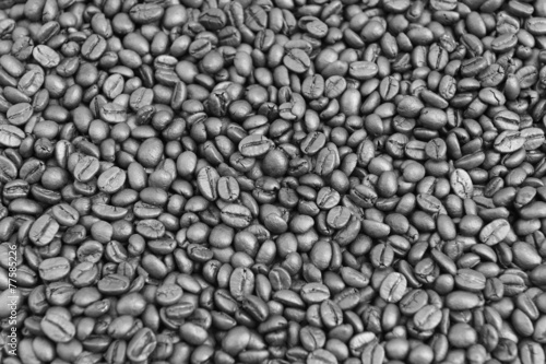 Closeup coffee beans for background