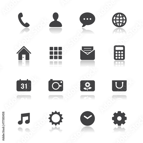 Mobile Phone Icons for application