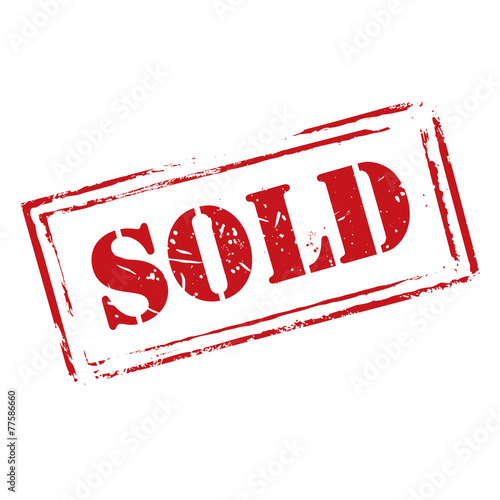 Red vector grunge stamp SOLD