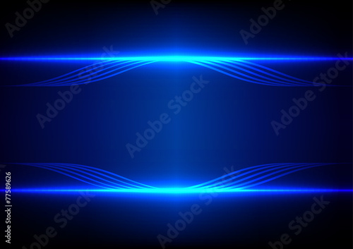 abstract line blue light effect background