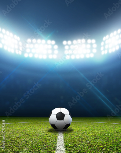 Stadium And Soccer Ball © alswart