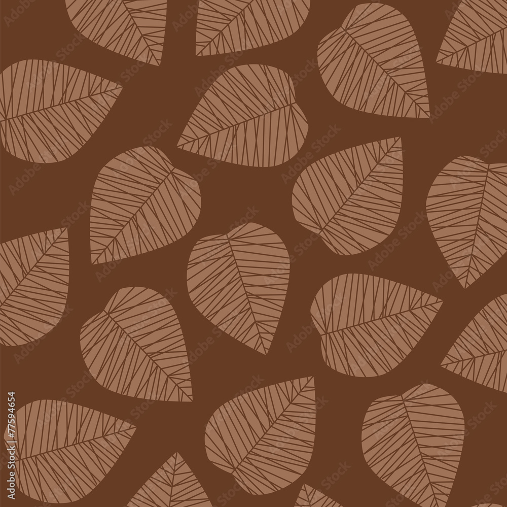 Leaf vector background.