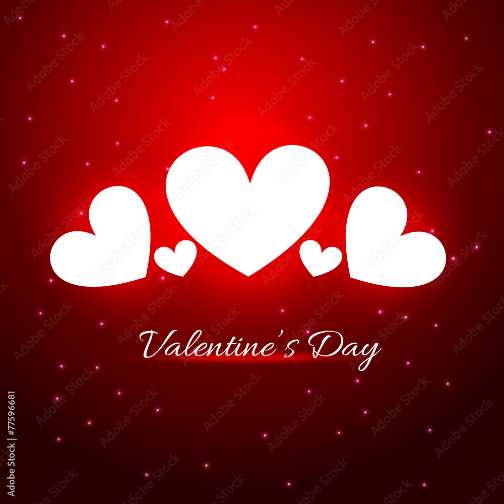 beautiful heart illustration in red background beautiful heart illustration in red background