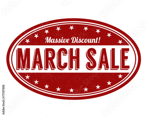 March sale stamp