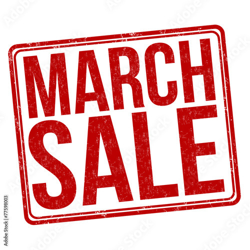March sale stamp