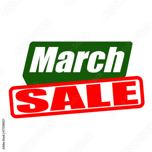 March sale stamp