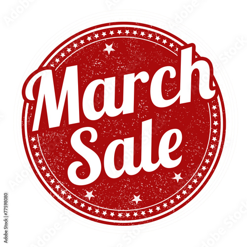 March sale stamp