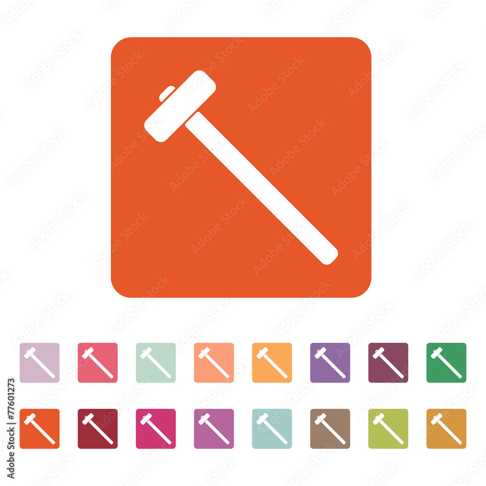 The sledgehammer icon. Sledgehammer symbol. The sledgehammer icon. Sledgehammer symbol.
